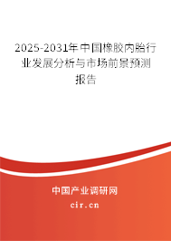 2025-2031年中國橡膠內胎行業(yè)發(fā)展分析與市場前景預測報告