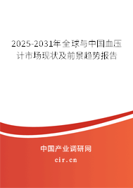 2025-2031年全球與中國(guó)血壓計(jì)市場(chǎng)現(xiàn)狀及前景趨勢(shì)報(bào)告