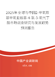 2025年全球與中國2-甲氧羰基甲氧亞胺基-4-氯-3-氧代丁酸市場調(diào)查研究與發(fā)展趨勢預(yù)測報(bào)告