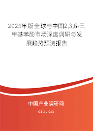 2025年版全球與中國2,3,6-三甲基苯酚市場深度調(diào)研與發(fā)展趨勢(shì)預(yù)測報(bào)告