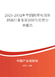 2024-2030年中國故障電流限制器行業(yè)發(fā)展調(diào)研與前景分析報告