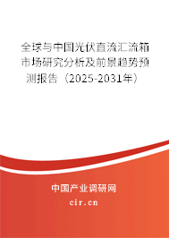 全球與中國(guó)光伏直流匯流箱市場(chǎng)研究分析及前景趨勢(shì)預(yù)測(cè)報(bào)告（2025-2031年）