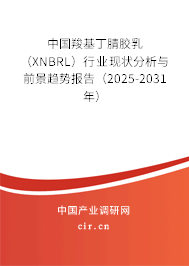 中國羧基丁腈膠乳（XNBRL）行業(yè)現(xiàn)狀分析與前景趨勢報告（2025-2031年）