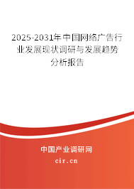 2025-2031年中國網(wǎng)絡(luò)廣告行業(yè)發(fā)展現(xiàn)狀調(diào)研與發(fā)展趨勢分析報(bào)告