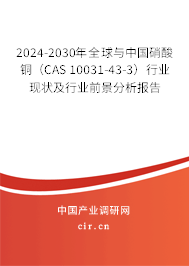 2024-2030年全球與中國硝酸銅（CAS 10031-43-3）行業(yè)現(xiàn)狀及行業(yè)前景分析報(bào)告