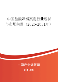 中國(guó)鹽酸哌博賽定行業(yè)現(xiàn)狀與市場(chǎng)前景（2025-2031年）