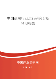 中國高端行業(yè)運行研究分析預測報告