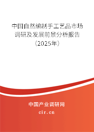 中國自然編制手工藝品市場調(diào)研及發(fā)展前景分析報告（2025年）
