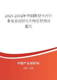 2025-2031年中國數(shù)顯卡尺行業(yè)發(fā)展調(diào)研與市場前景預(yù)測報告