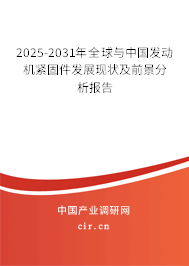 2025-2031年全球與中國發(fā)動(dòng)機(jī)緊固件發(fā)展現(xiàn)狀及前景分析報(bào)告