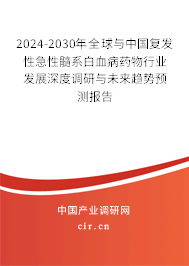 2024-2030年全球與中國(guó)復(fù)發(fā)性急性髓系白血病藥物行業(yè)發(fā)展深度調(diào)研與未來(lái)趨勢(shì)預(yù)測(cè)報(bào)告