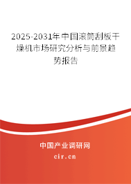 2025-2031年中國(guó)滾筒刮板干燥機(jī)市場(chǎng)研究分析與前景趨勢(shì)報(bào)告