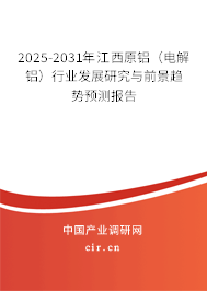 2025-2031年江西原鋁(電解鋁)行業(yè)發(fā)展研究與前景趨勢預(yù)測報告 2025-2031年江西原鋁(電解鋁)行業(yè)發(fā)展研究與前景趨勢預(yù)測報告