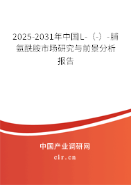 2025-2031年中國L-（-）-脯氨酰胺市場(chǎng)研究與前景分析報(bào)告