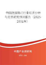 中國(guó)連接路燈行業(yè)現(xiàn)狀分析與前景趨勢(shì)預(yù)測(cè)報(bào)告（2025-2031年）