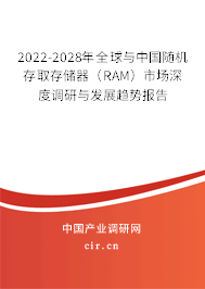 2022-2028年全球與中國隨機存取存儲器（RAM）市場深度調(diào)研與發(fā)展趨勢報告