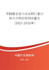 中國(guó)重金屬污染治理行業(yè)分析與市場(chǎng)前景預(yù)測(cè)報(bào)告（2025-2031年）