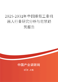2025-2031年中國重載工業(yè)機(jī)器人行業(yè)研究分析與前景趨勢(shì)報(bào)告