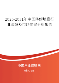 2025-2031年中國(guó)降解地模行業(yè)調(diào)研及市場(chǎng)前景分析報(bào)告