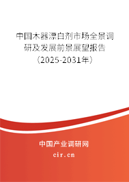 中國木器漂白劑市場全景調(diào)研及發(fā)展前景展望報告（2025-2031年）