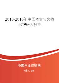 2010-2015年中國考古與文物保護(hù)研究報(bào)告