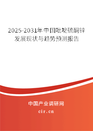 2025-2031年中國吡啶硫酮鋅發(fā)展現(xiàn)狀與趨勢預(yù)測報(bào)告