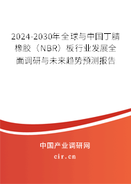 2024-2030年全球與中國丁腈橡膠（NBR）板行業(yè)發(fā)展全面調(diào)研與未來趨勢(shì)預(yù)測報(bào)告