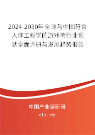 2024-2030年全球與中國符合人體工程學(xué)的游戲椅行業(yè)現(xiàn)狀全面調(diào)研與發(fā)展趨勢報告