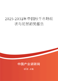 2025-2031年中國(guó)秋千市場(chǎng)現(xiàn)狀與前景趨勢(shì)報(bào)告