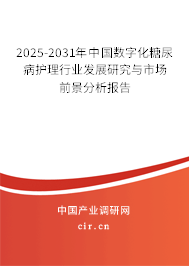 2025-2031年中國數(shù)字化糖尿病護(hù)理行業(yè)發(fā)展研究與市場(chǎng)前景分析報(bào)告