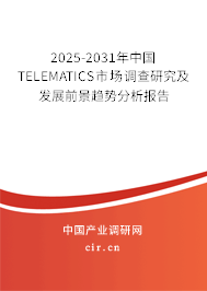 2025-2031年中國(guó)TELEMATICS市場(chǎng)調(diào)查研究及發(fā)展前景趨勢(shì)分析報(bào)告