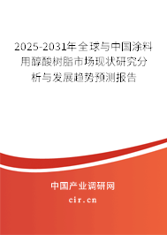 2024-2030年全球與中國涂料用醇酸樹脂市場現(xiàn)狀研究分析與發(fā)展趨勢預(yù)測報告