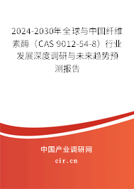 2024-2030年全球與中國纖維素酶（CAS 9012-54-8）行業(yè)發(fā)展深度調(diào)研與未來趨勢預(yù)測報(bào)告