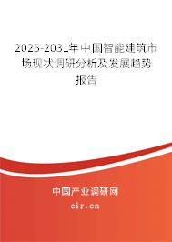 2025-2031年中國智能建筑市場現(xiàn)狀調(diào)研分析及發(fā)展趨勢報告