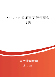 P.S32.5水泥項(xiàng)目可行性研究報(bào)告