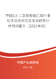 中國3,5-二氯吡啶酮乙酸行業(yè)現(xiàn)狀調(diào)查研究及發(fā)展趨勢分析預(yù)測報告（2025年版）