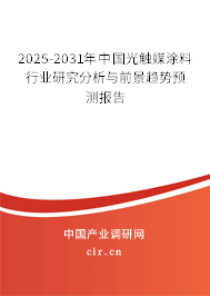2025-2031年中國光觸媒涂料行業(yè)研究分析與前景趨勢預(yù)測報告