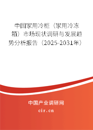 中國(guó)家用冷柜（家用冷凍箱）市場(chǎng)現(xiàn)狀調(diào)研與發(fā)展趨勢(shì)分析報(bào)告（2025-2031年）