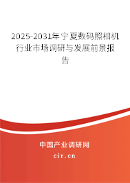 2025-2031年寧夏數(shù)碼照相機(jī)行業(yè)市場調(diào)研與發(fā)展前景報告
