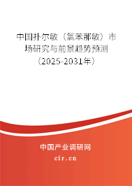 中國撲爾敏（氯苯那敏）市場研究與前景趨勢預(yù)測（2025-2031年）