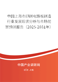 中國上海市印制電路板制造行業(yè)發(fā)展現(xiàn)狀分析與市場前景預(yù)測報告（2025-2031年）