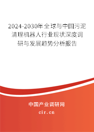 2024-2030年全球與中國污泥清理機(jī)器人行業(yè)現(xiàn)狀深度調(diào)研與發(fā)展趨勢分析報告