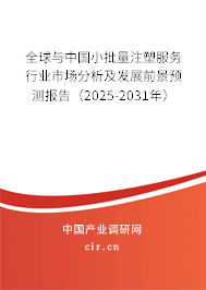 全球與中國小批量注塑服務(wù)行業(yè)市場分析及發(fā)展前景預(yù)測報告（2025-2031年）